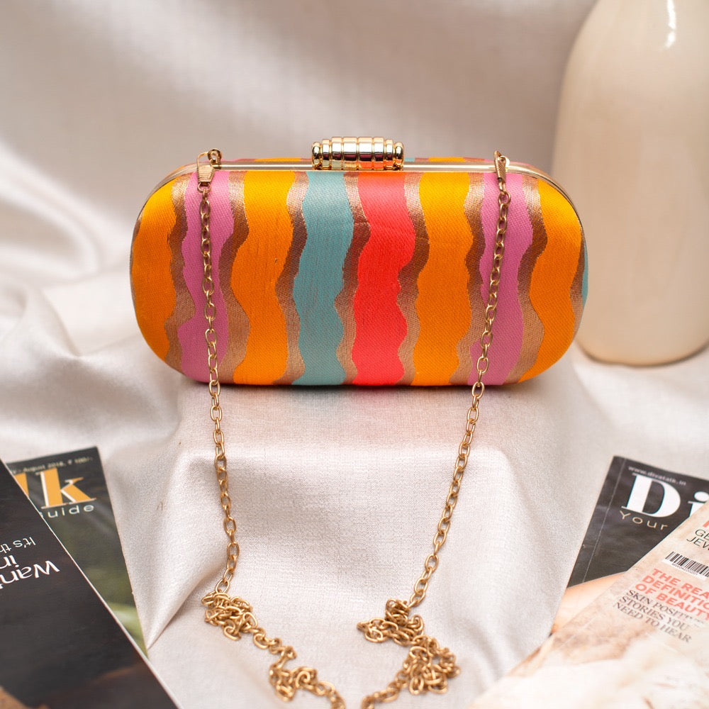 Brocade - orange multi