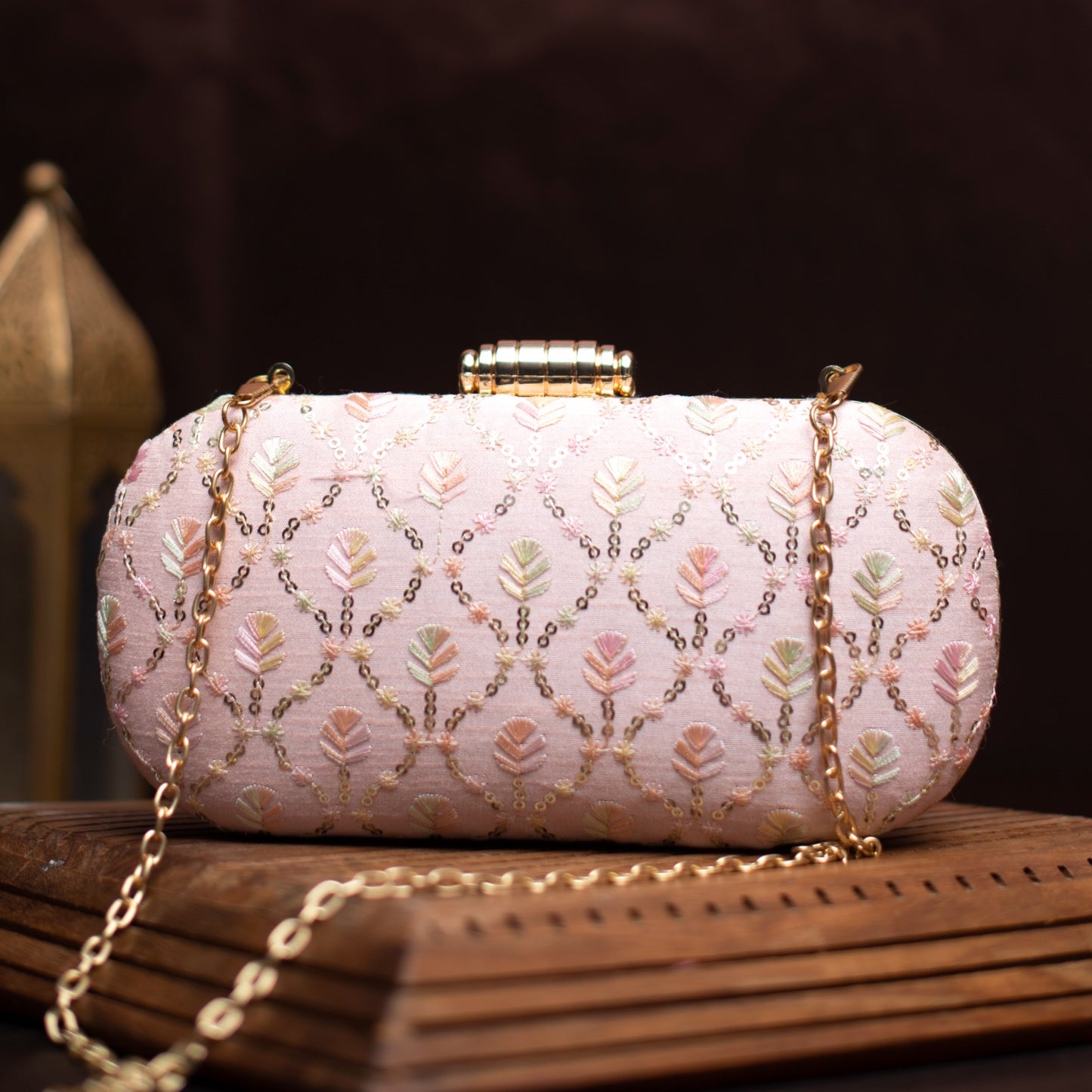 Pastel pink capsule shape