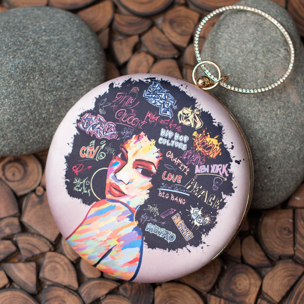 Round Pop Art Clutches