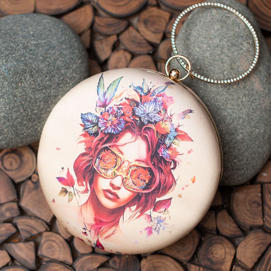 Round Pop Art Clutches