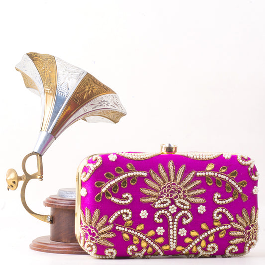 Hand embroidered - pink