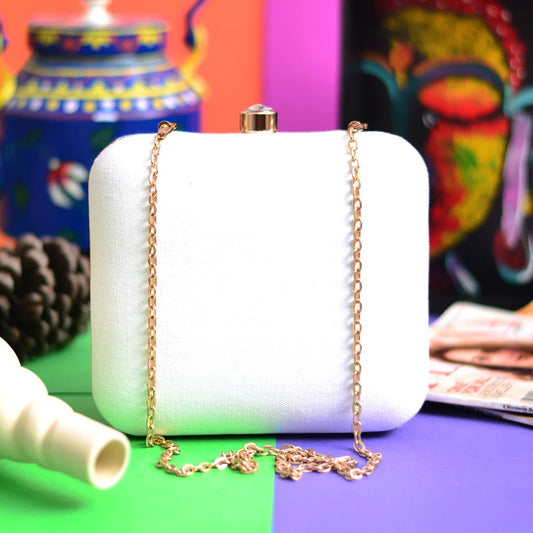 Square Canvas Clutch